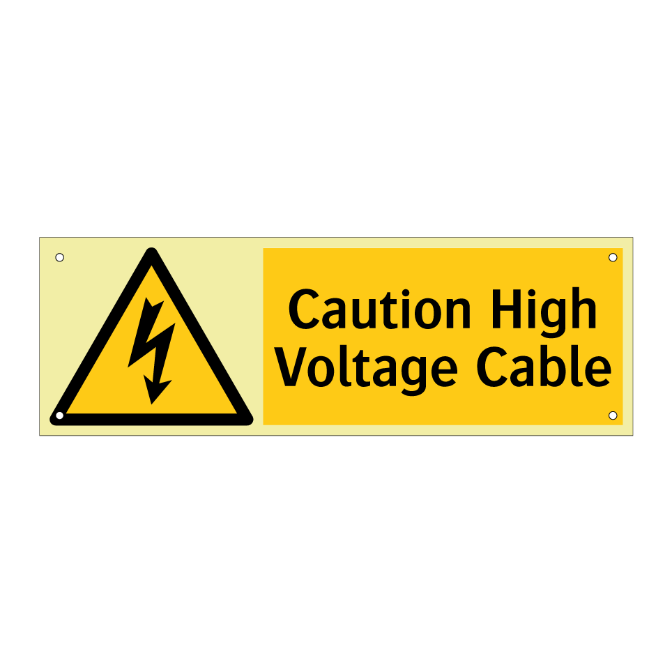 Caution High Voltage Cable