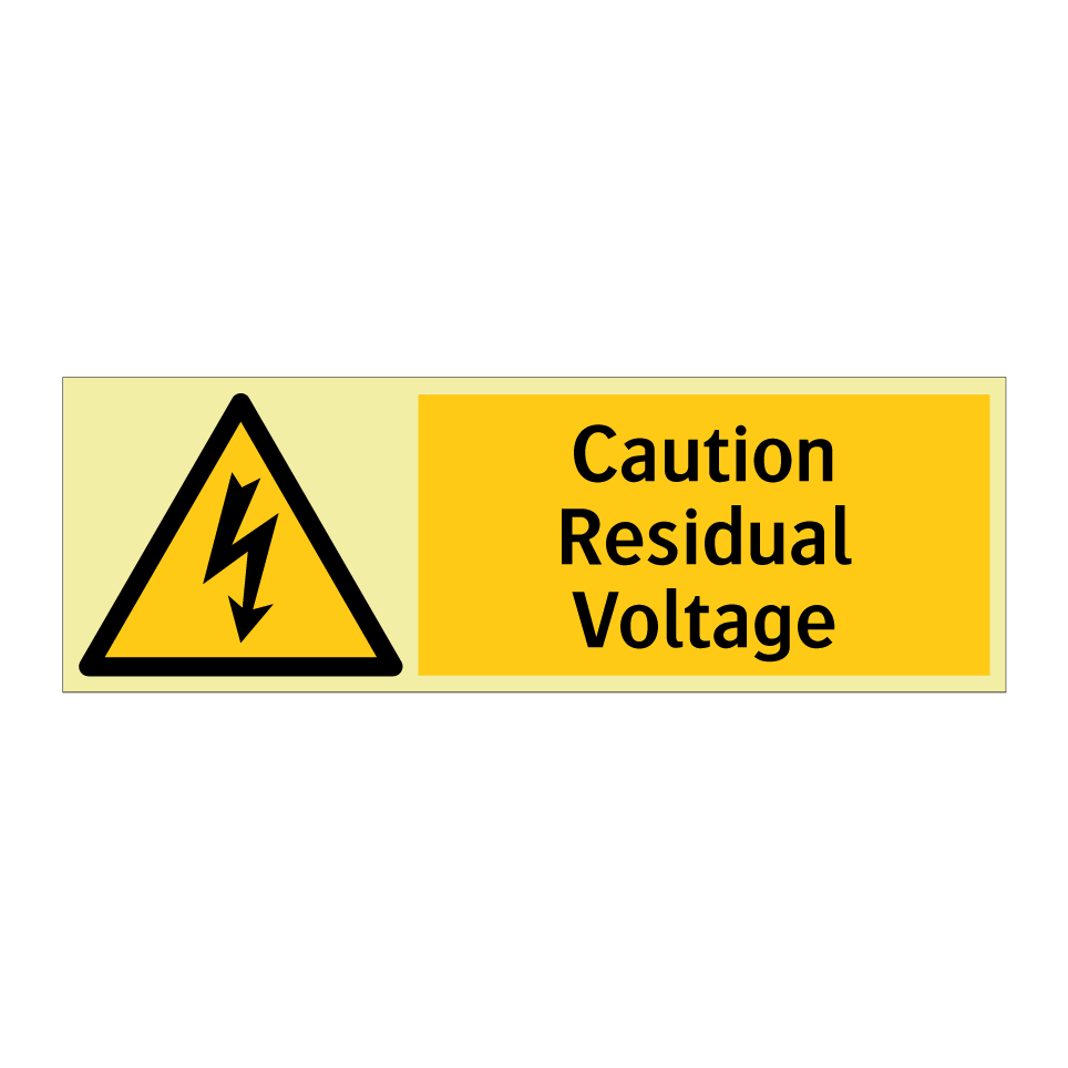 Caution Residual Voltage