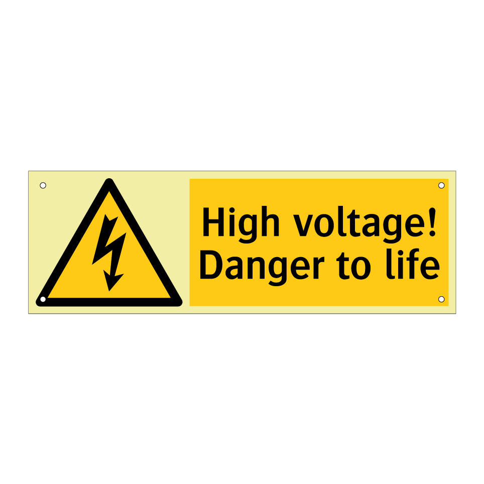 High voltage! Danger to life