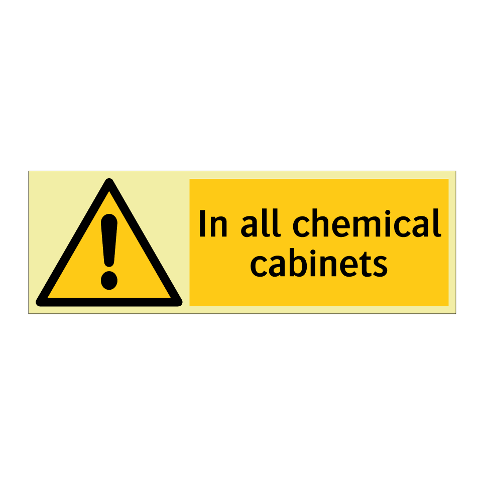 In all chemical cabinets