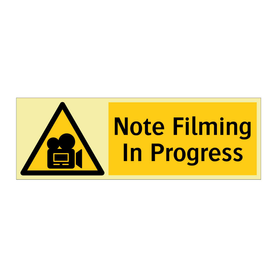 Note Filming In Progress