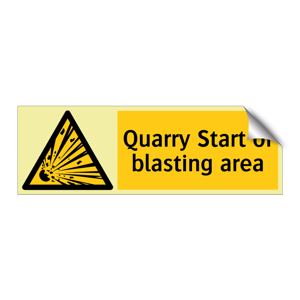 Quarry Start of blasting area