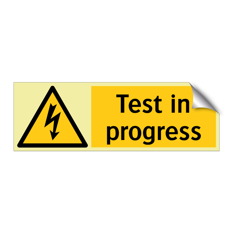 Test in progress