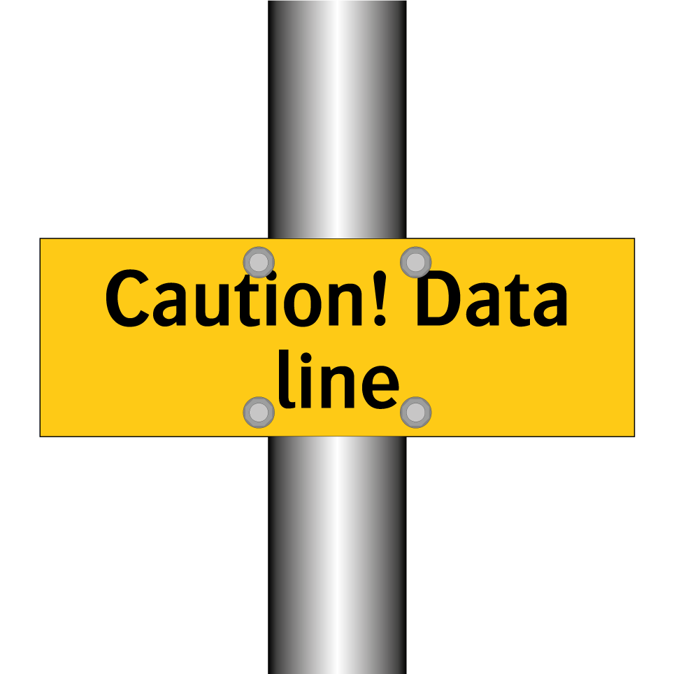 Caution! Data line