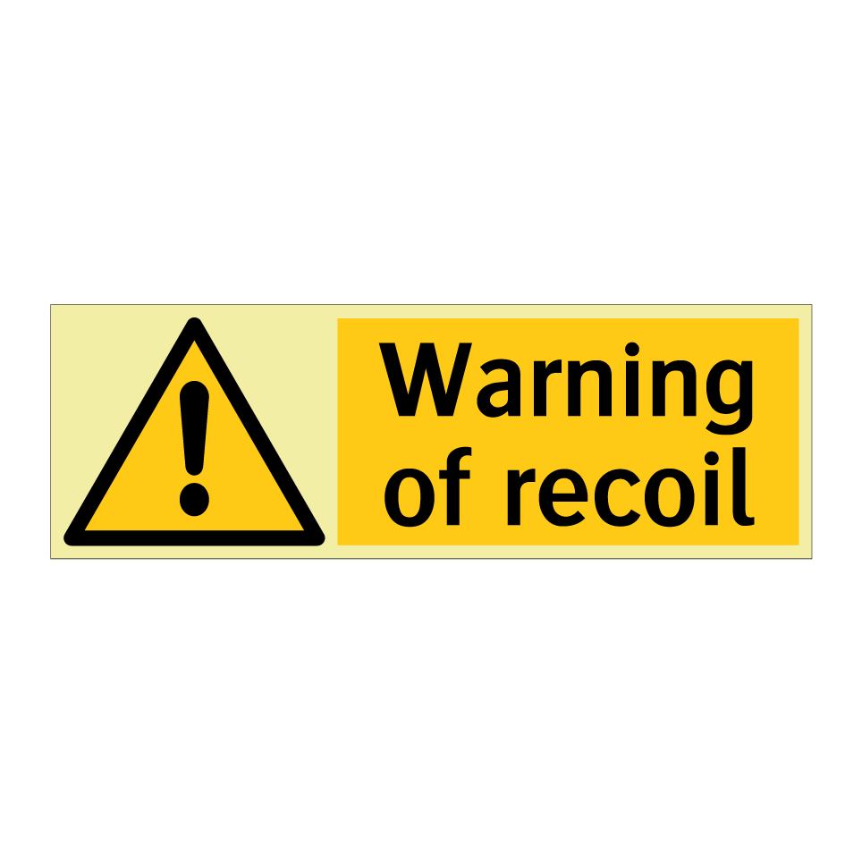Warning of recoil