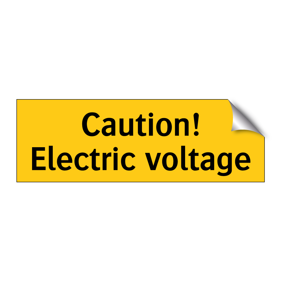Caution! Electric voltage