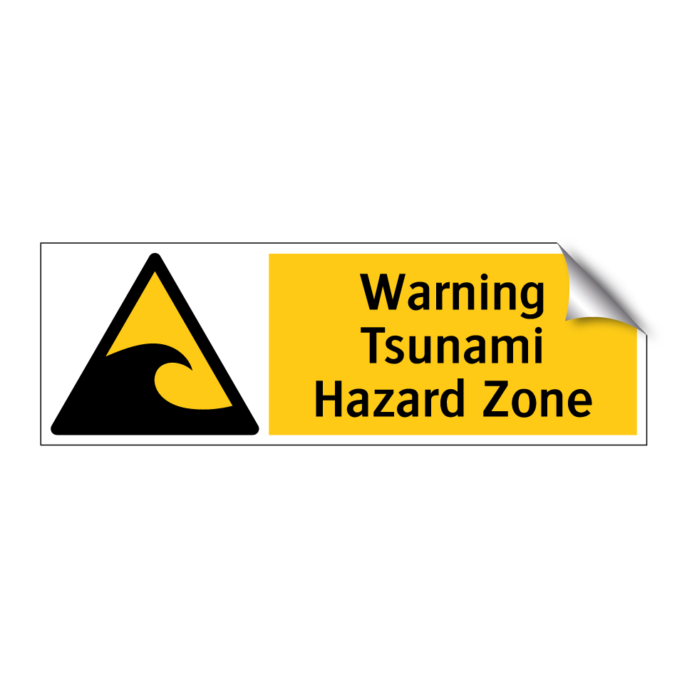 Warning Tsunami Hazard Zone