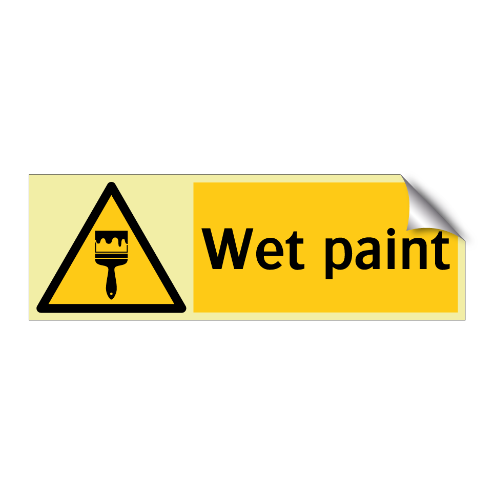 Wet paint