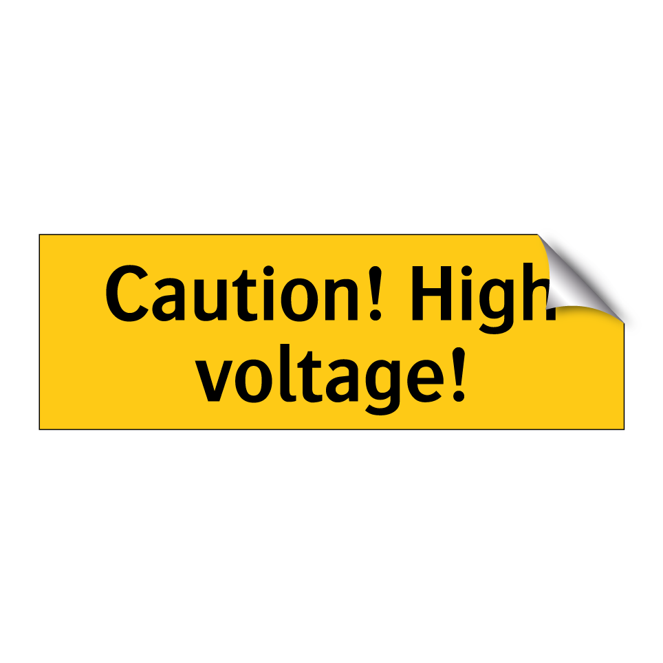 Caution! High voltage!