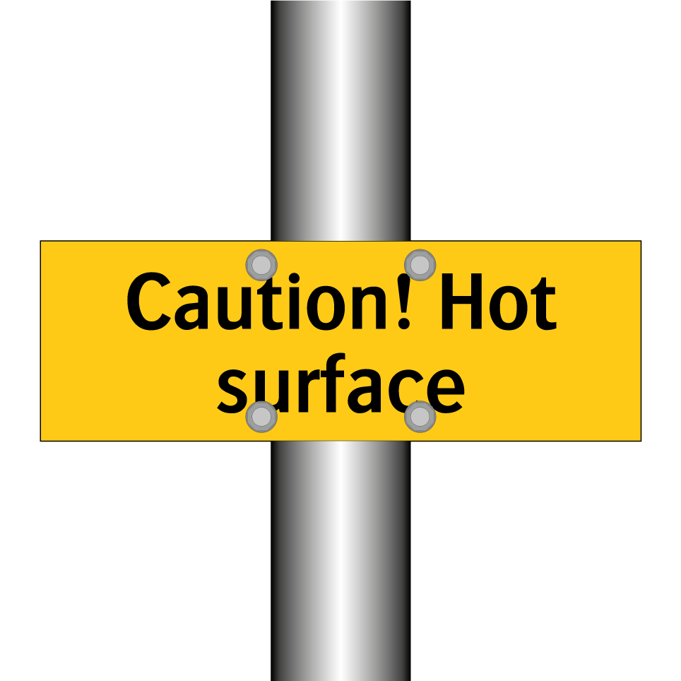 Caution! Hot surface