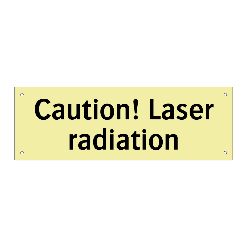 Caution! Laser radiation