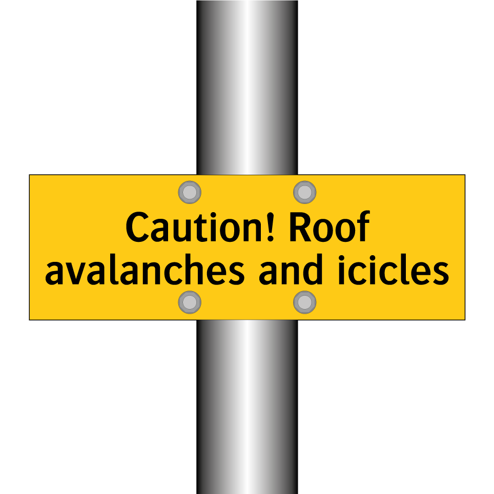 Caution! Roof avalanches and icicles