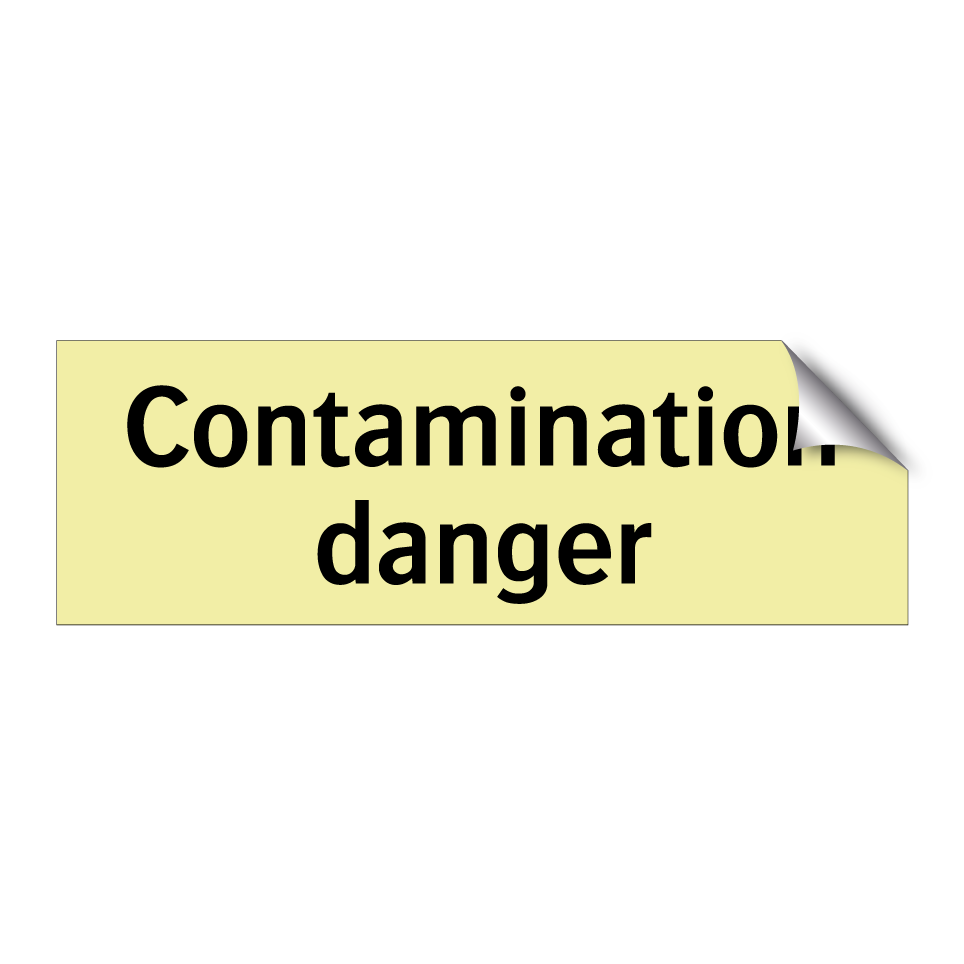 Contamination danger
