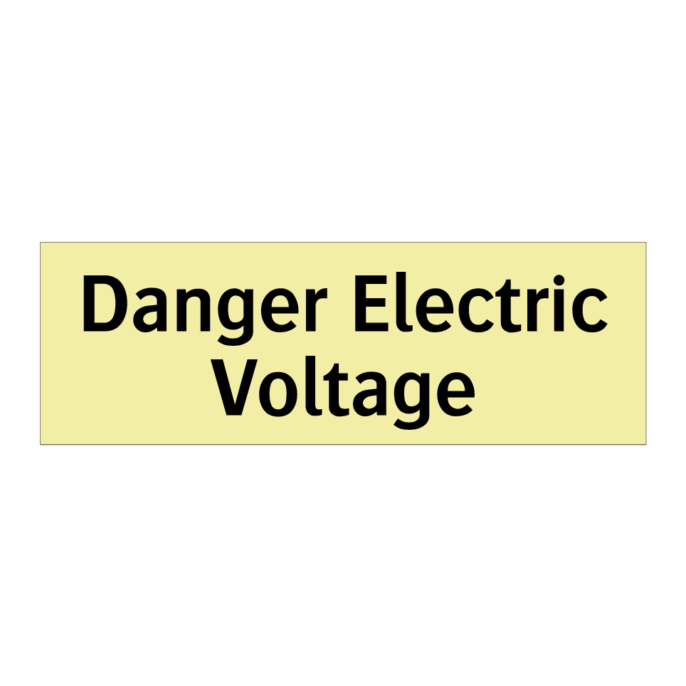 Danger Electric Voltage