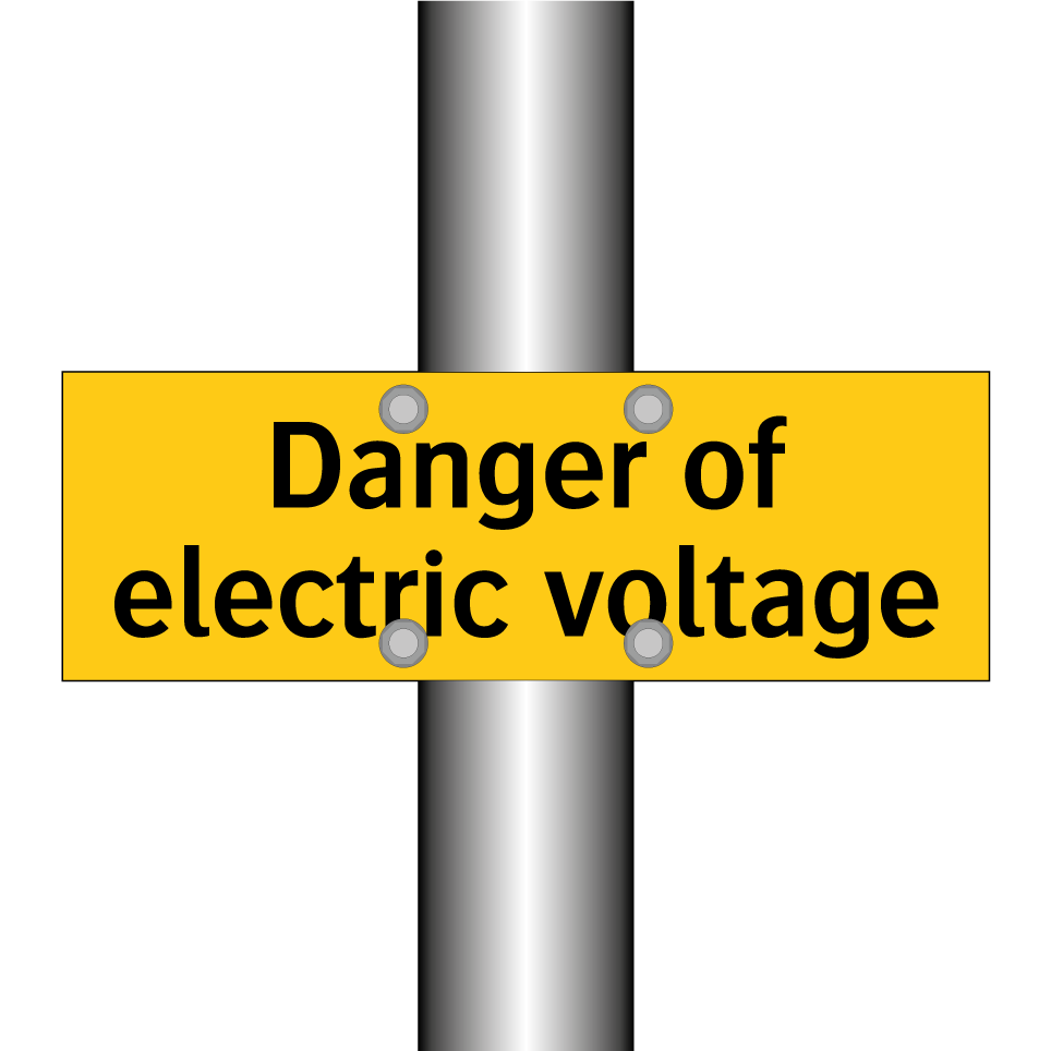 Danger of electric voltage
