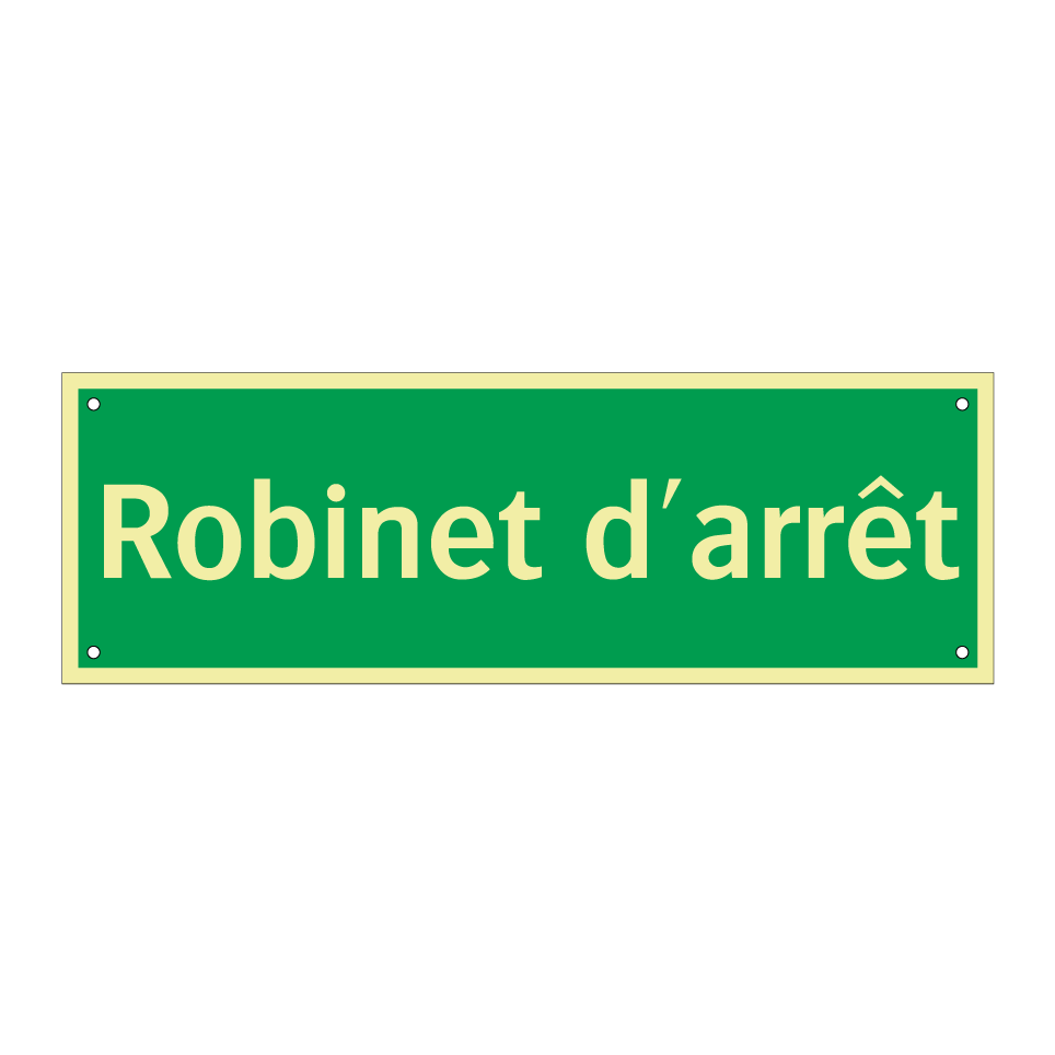 Robinet d'arrêt