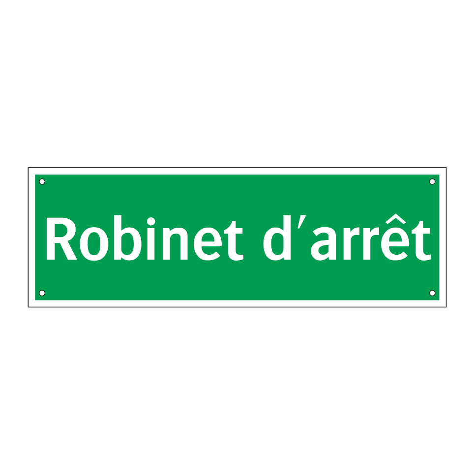 Robinet d'arrêt