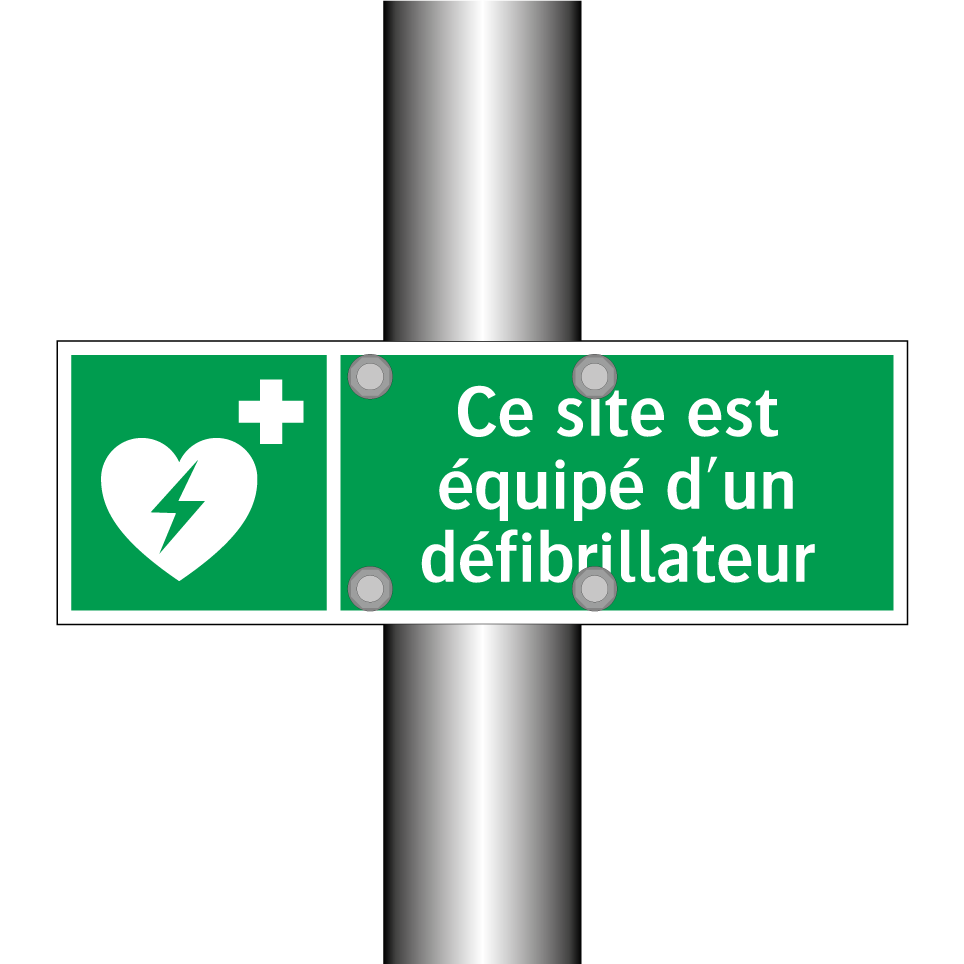 Ce site est équipé d'un défibrillateur