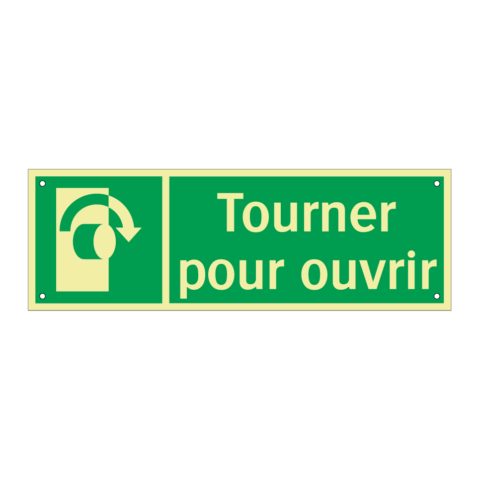 Tourner pour ouvrir