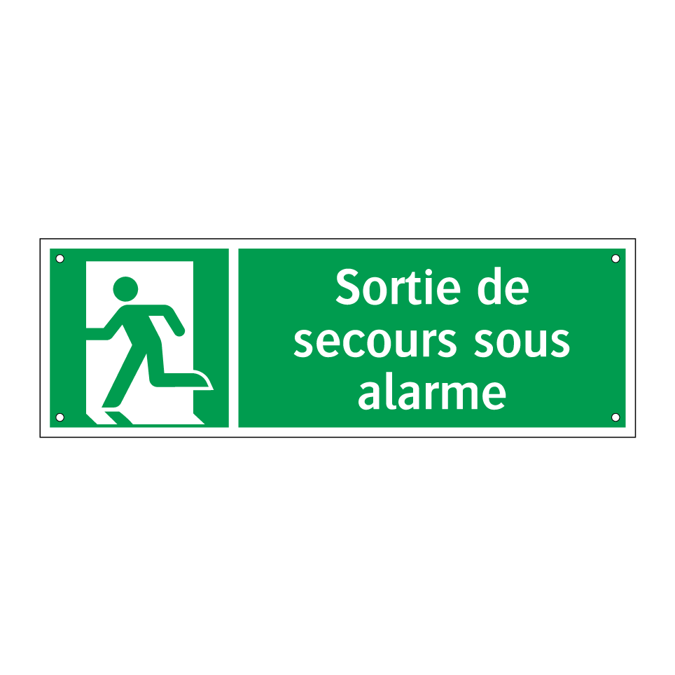 Sortie de secours sous alarme
