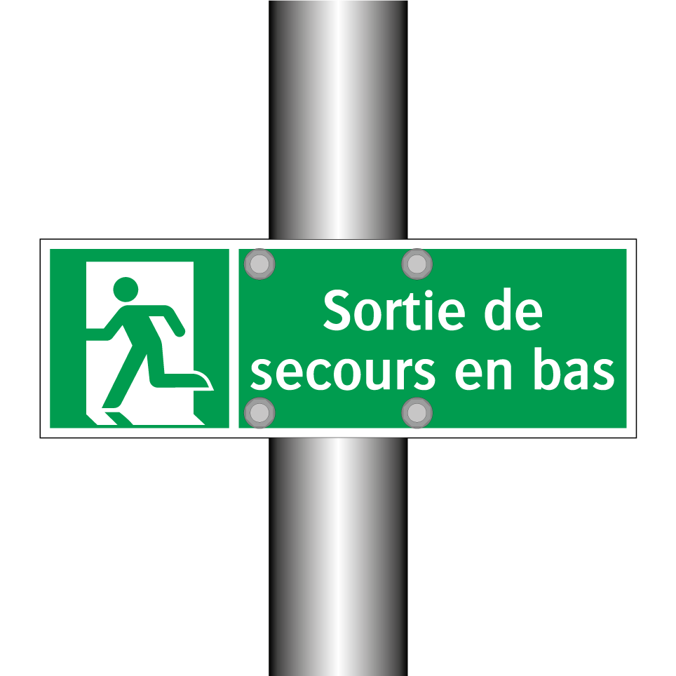 Sortie de secours en bas
