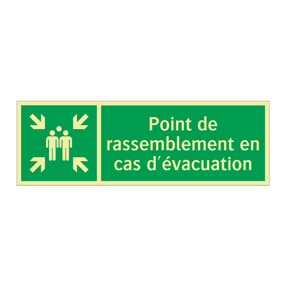 Point de rassemblement en cas d'évacuation