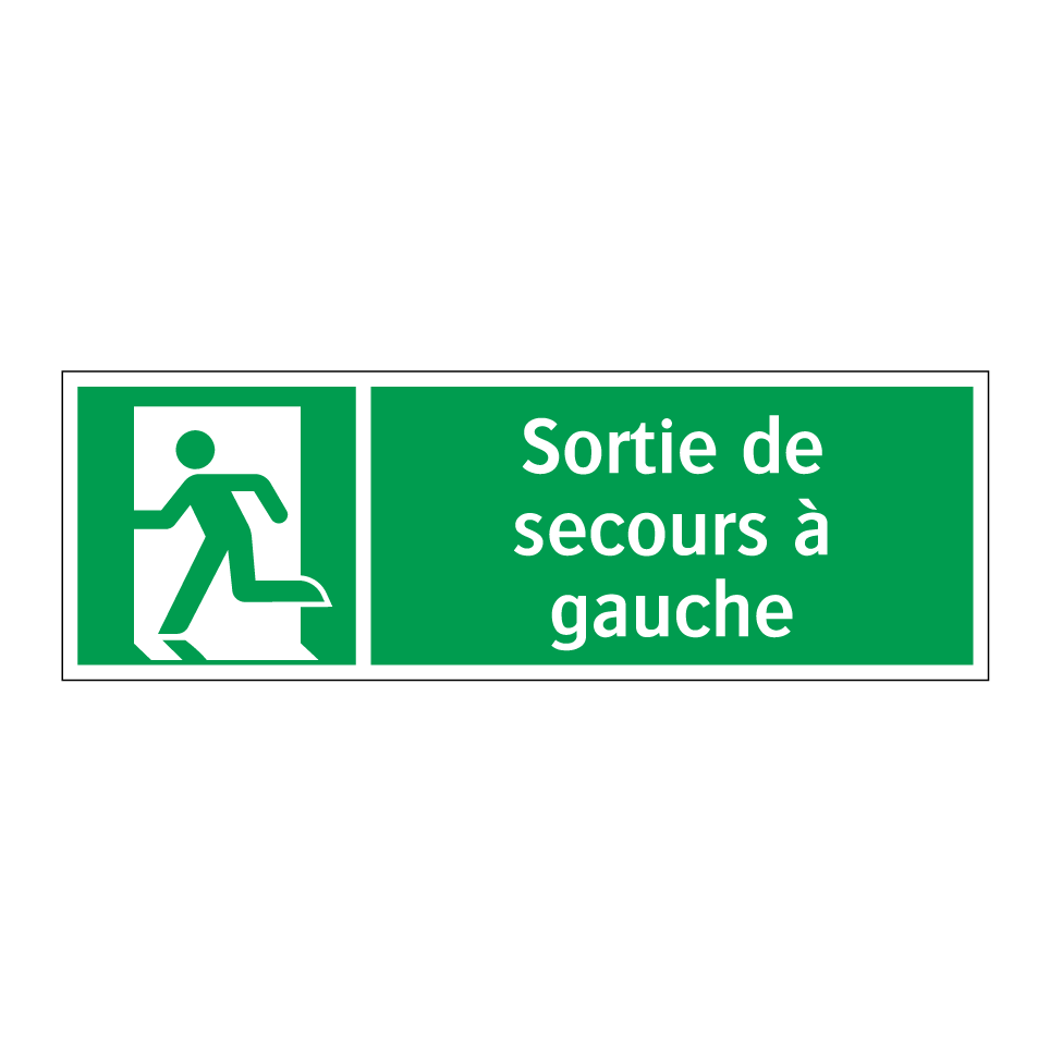 Sortie de secours à gauche