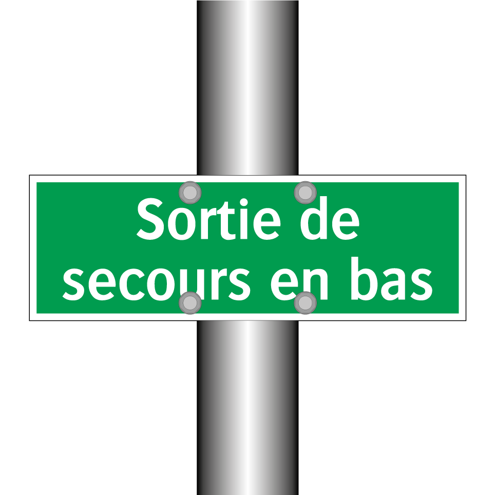 Sortie de secours en bas
