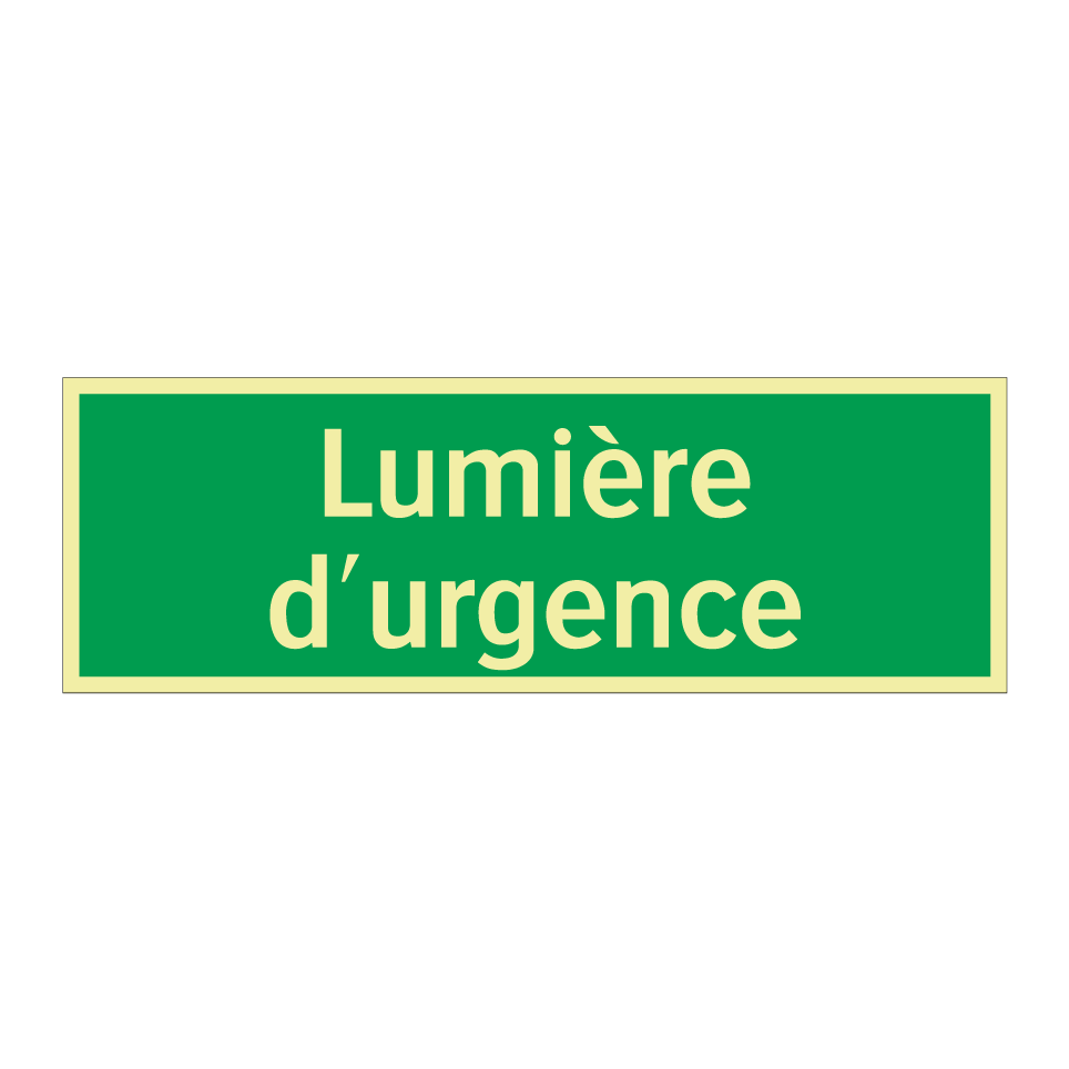 Lumière d'urgence
