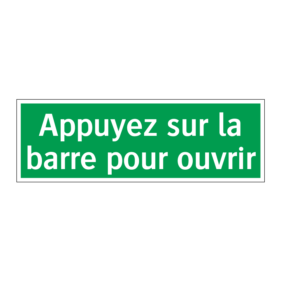 Appuyez sur la barre pour ouvrir