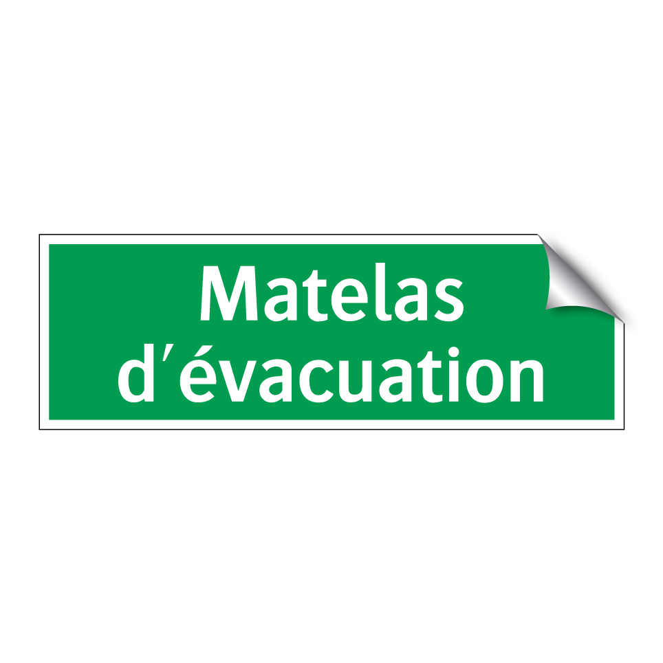 Matelas d'évacuation
