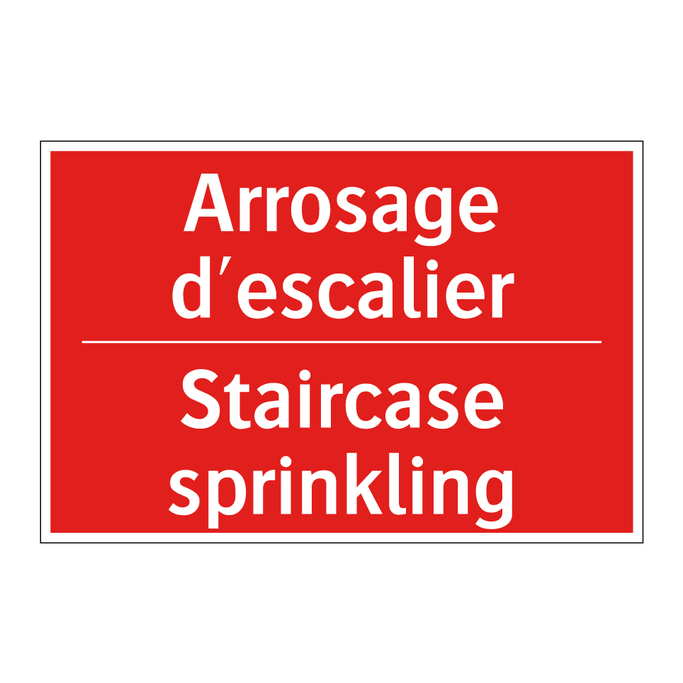 Arrosage d'escalier - Staircase sprinkling