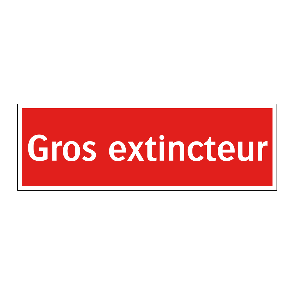 Gros extincteur
