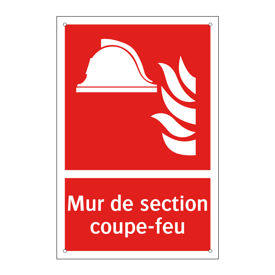 Mur de section coupe-feu