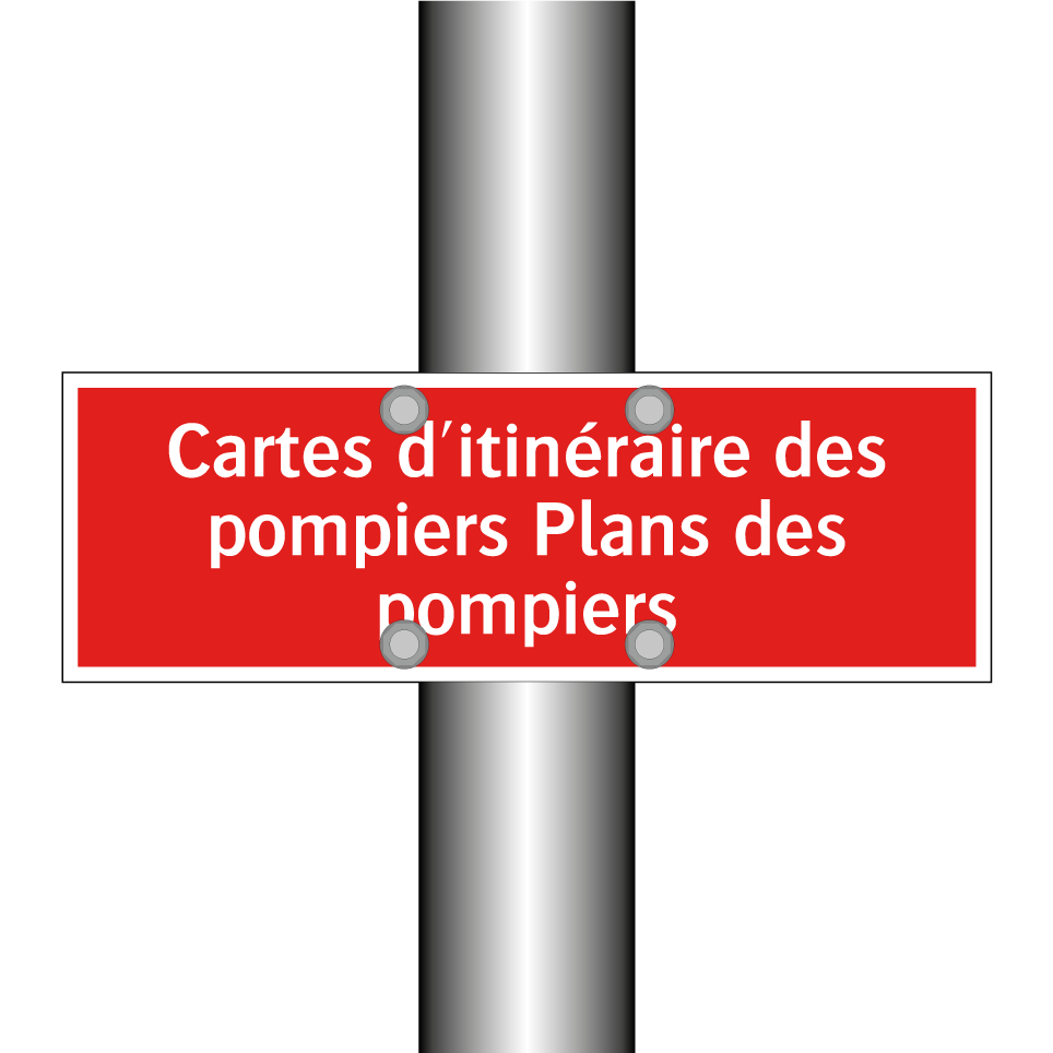 Cartes d'itinéraire des pompiers Plans des pompiers