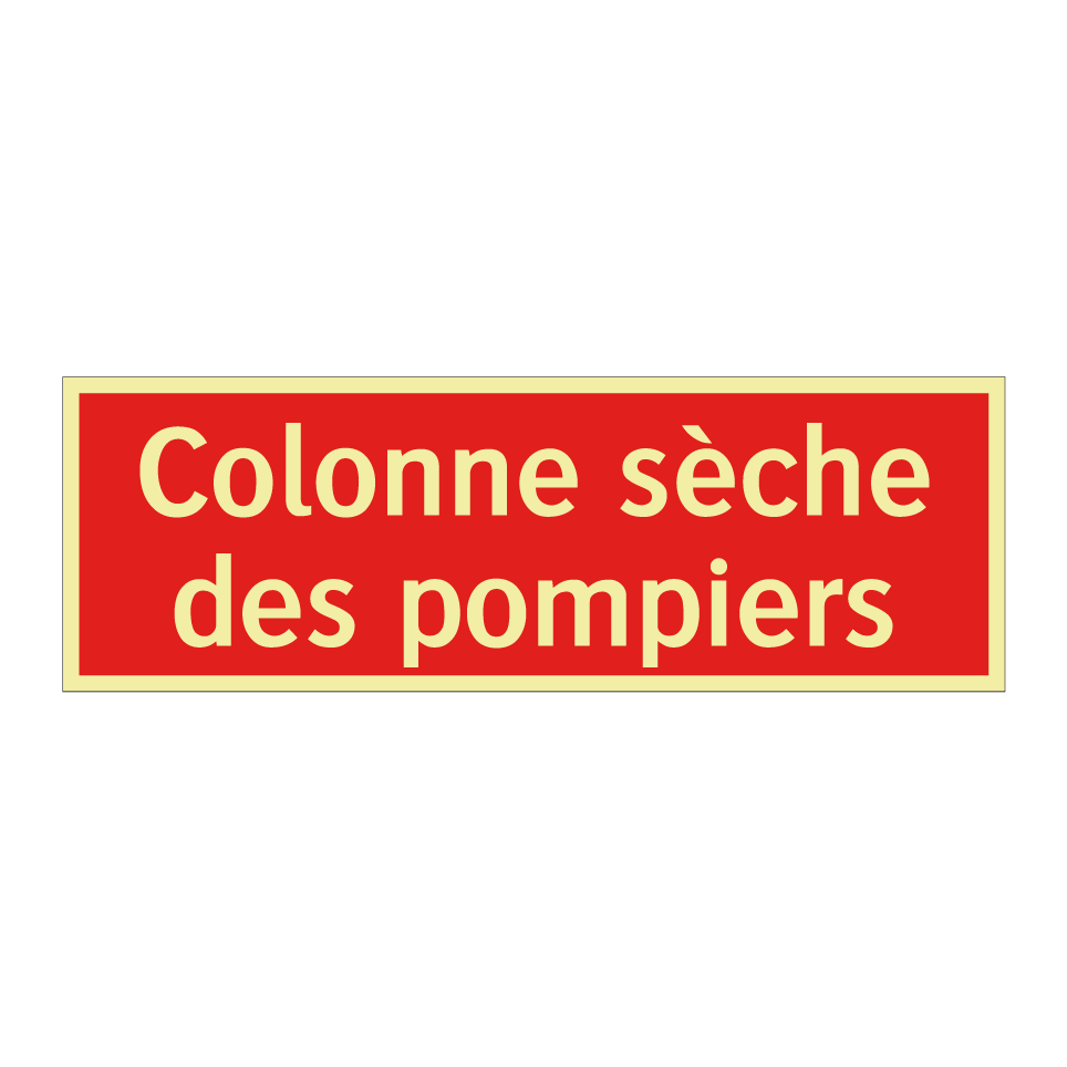 Colonne sèche des pompiers