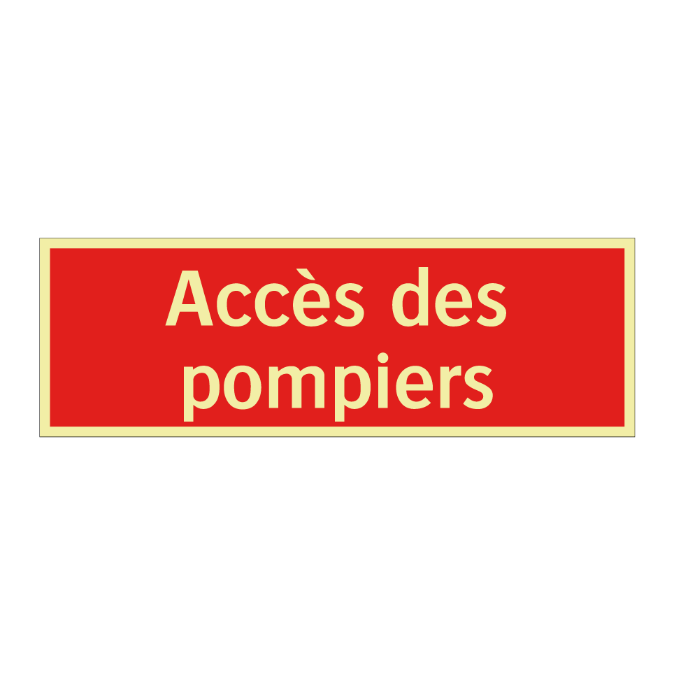 Accès des pompiers
