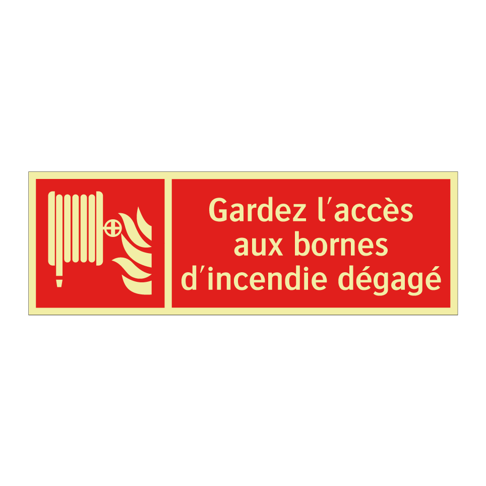 Gardez l'accès aux bornes d'incendie dégagé