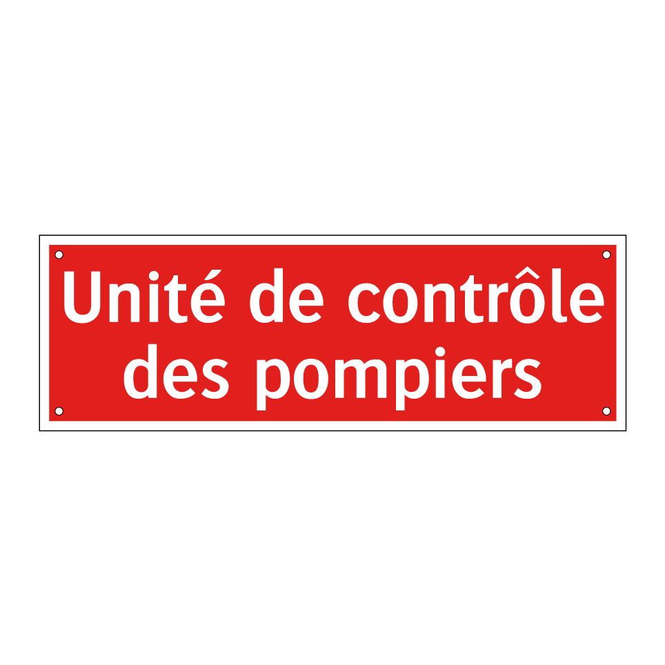 Unité de contrôle des pompiers