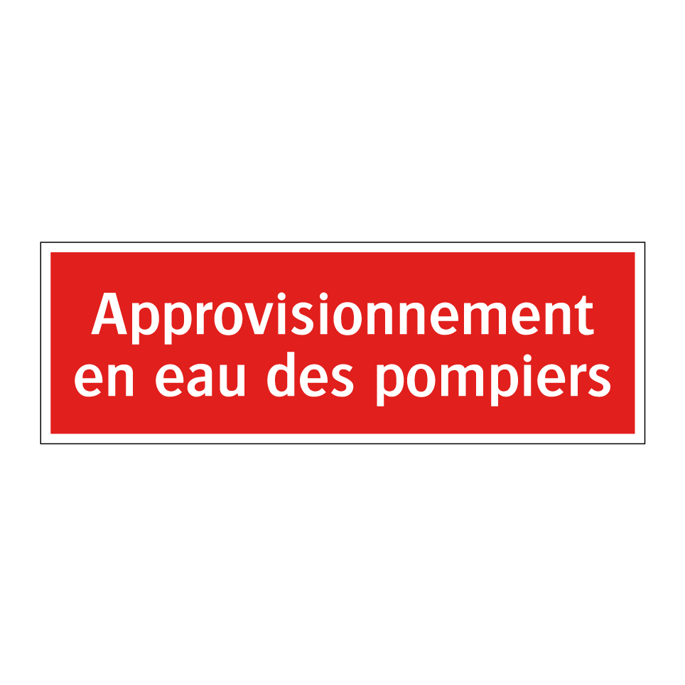 Approvisionnement en eau des pompiers