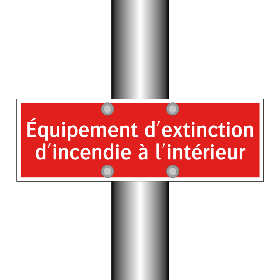 Équipement d'extinction d'incendie à l'intérieur