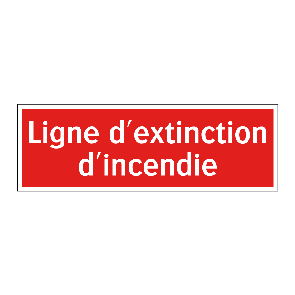 Ligne d'extinction d'incendie