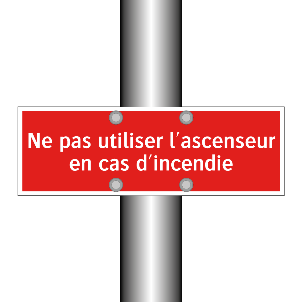 Ne pas utiliser l'ascenseur en cas d'incendie