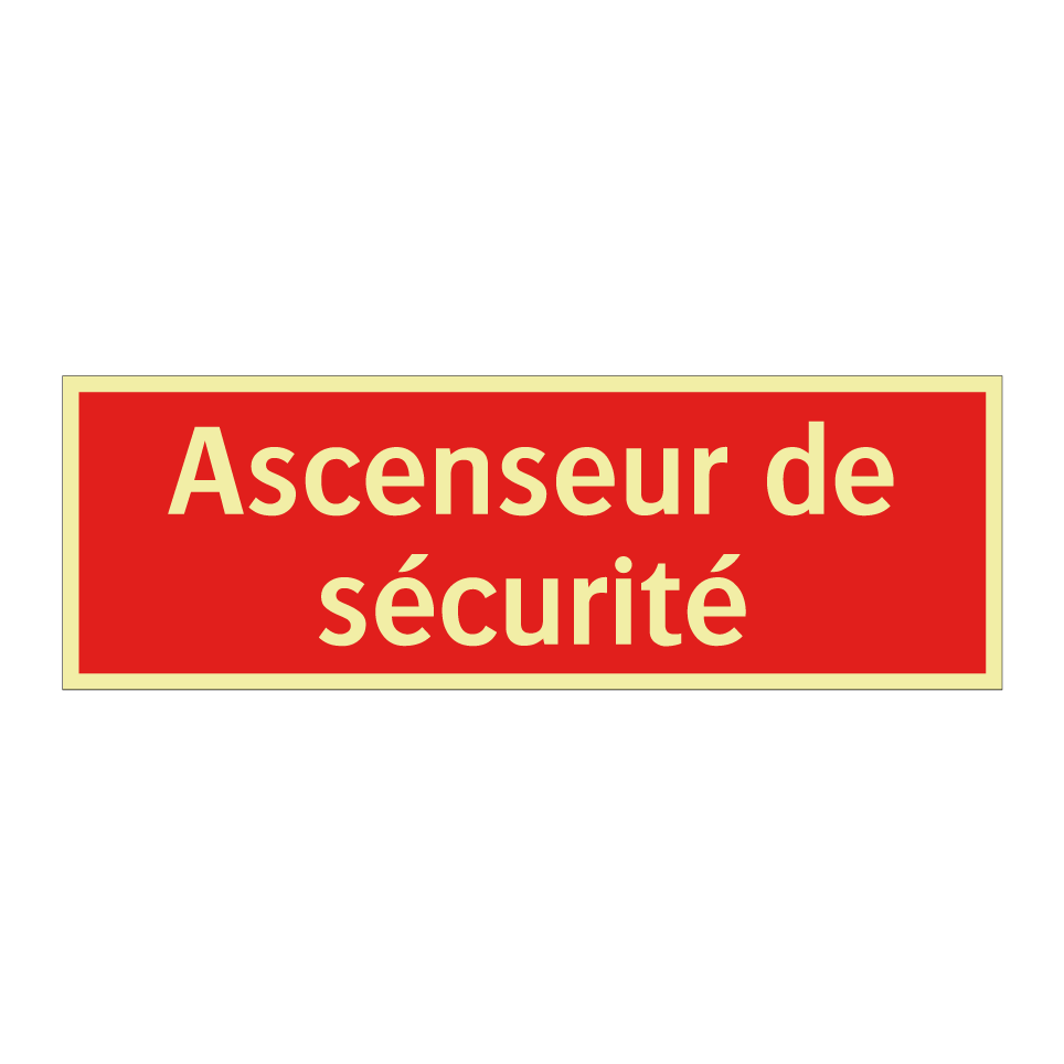 Ascenseur de sécurité