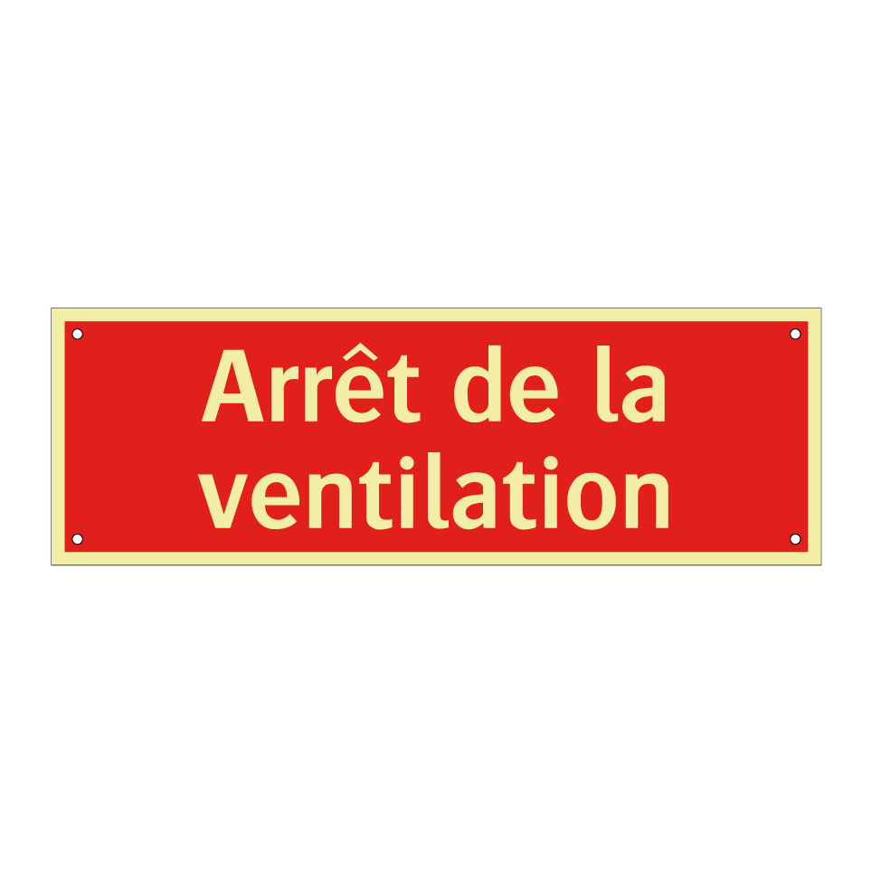 Arrêt de la ventilation