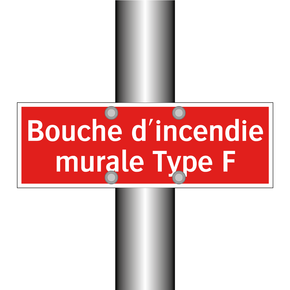 Bouche d'incendie murale Type F