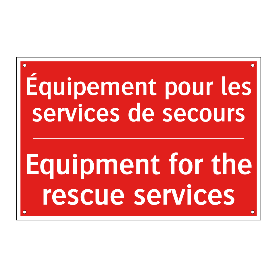 Équipement pour les services de /.../ - Equipment for the rescue services /.../