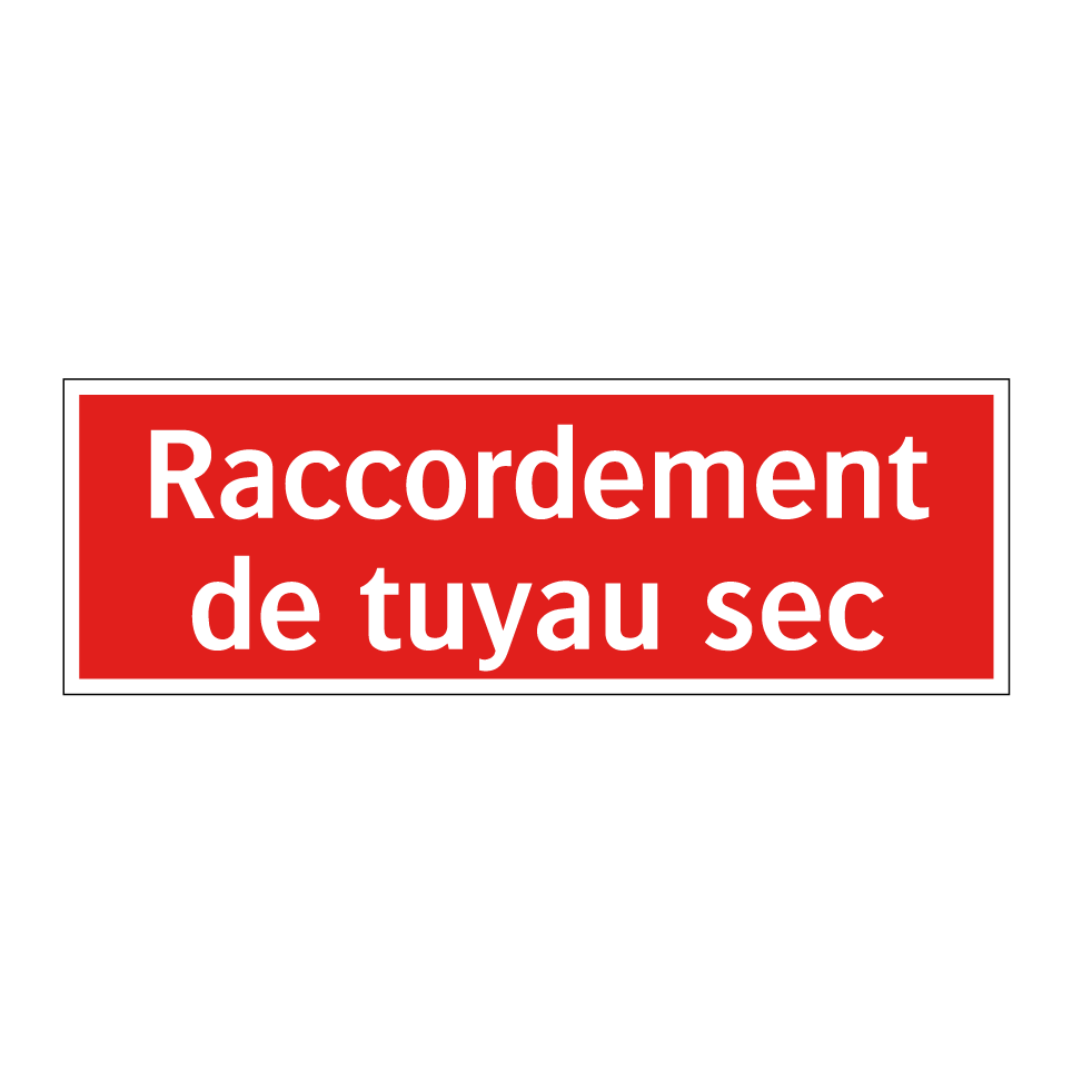 Raccordement de tuyau sec