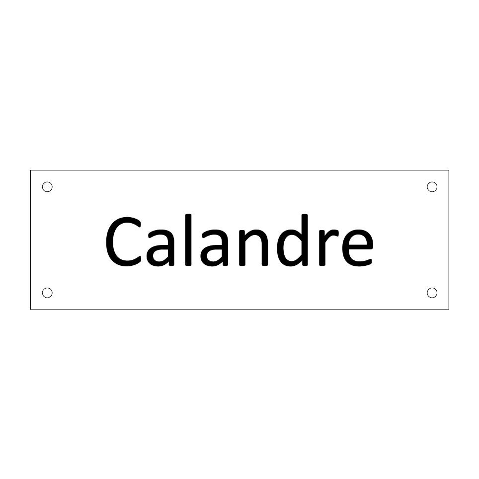 Calandre & Calandre & Calandre