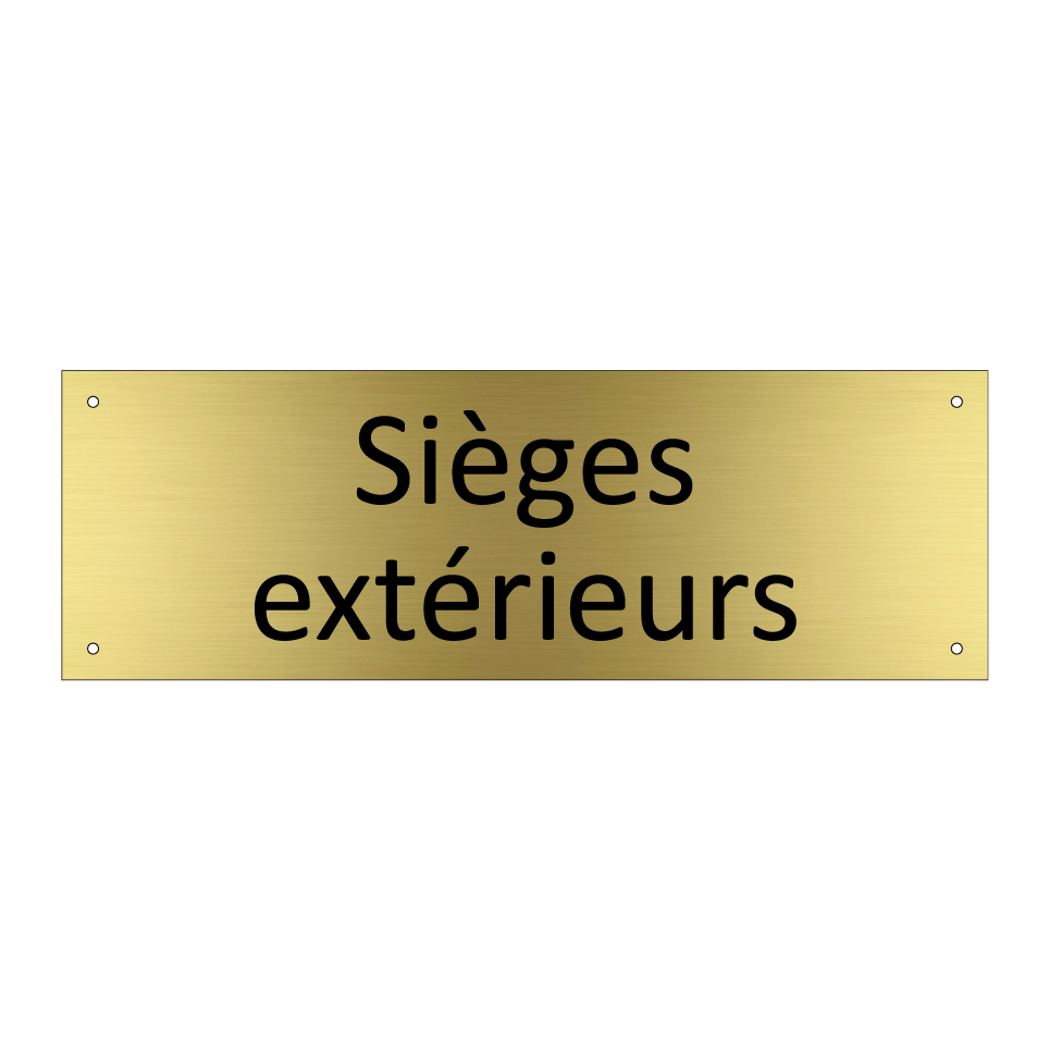 Sièges extérieurs